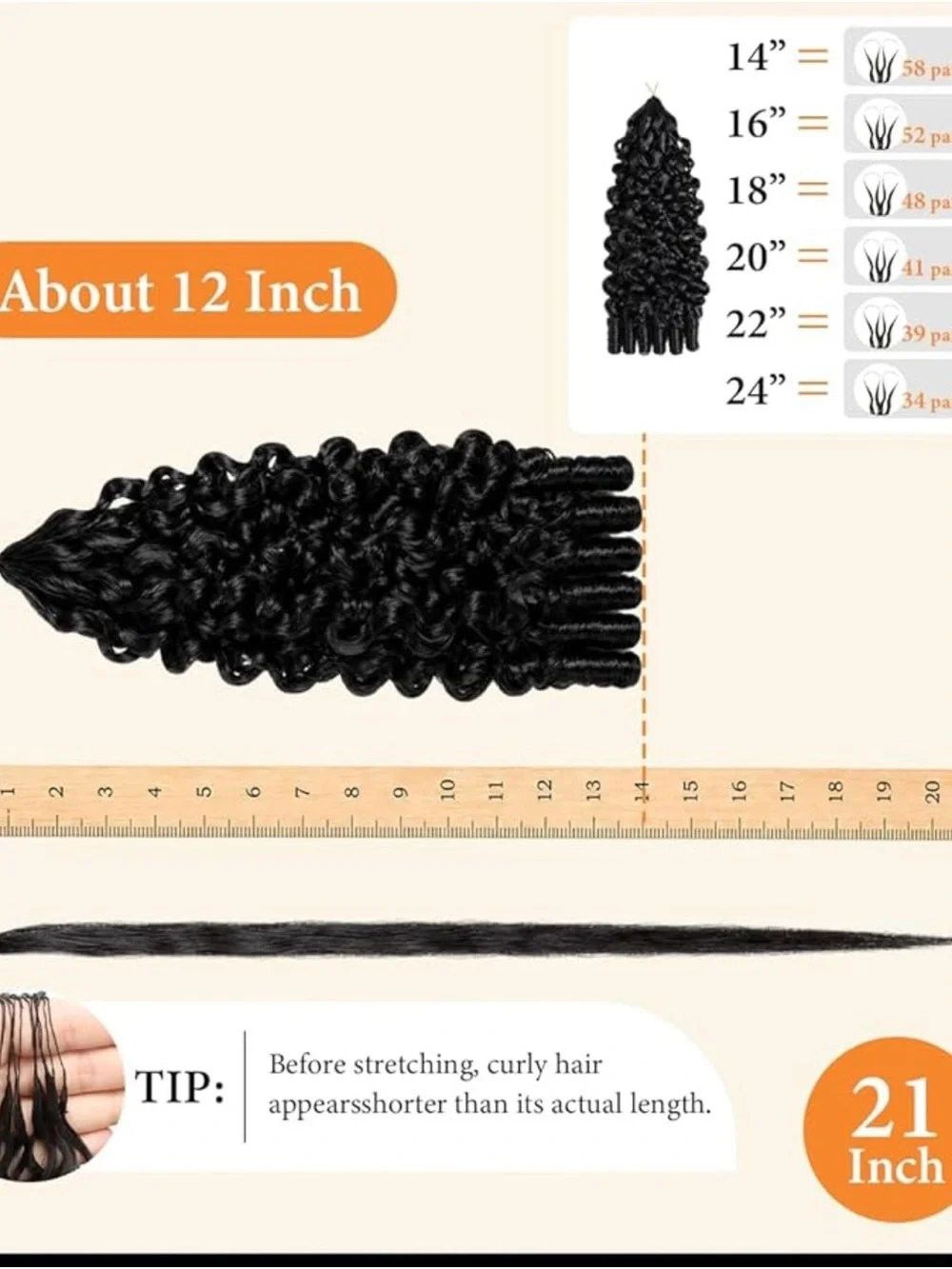 Human crochet hair for women 16 inch feather human hair Burmese curly crochet
